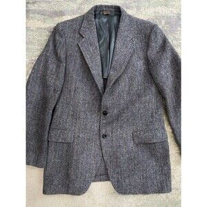 HARRIS TWEED x KUPPENHEIMER Size 43L Mens Jacket Wool Herringbone Rainbow Yarns